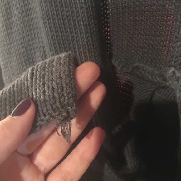 🍍Size L Empire Waist Cardigan Knit Sweater Grey - Picture 4 of 6